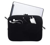 Honju DarkRoom Néoprène poche pour 10" Tablet/Notebook/Netbook/Laptop/Ultrabook - noir [Grand sac avant| Fermeture éclair | Doublure intérieure douce] (Apple, Samsung...) - 88011