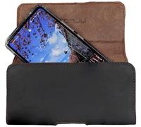 honju Horizon Étui de Ceinture en Cuir véritable pour Samsung Galaxy S21 Ultra / S21 Plus / S20 Ultra / S20 Plus / S20 FE / A52 / A72 [Étui en Cuir de Vache véritable avec Passant de Ceinture,