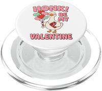 Honk Be My Valentine Ballons en Forme d'oie avec cœur PopSockets PopGrip pour MagSafe