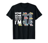 Honk Honk Beep Beep Choo Choo J'Ai 11 Ans Anniversaire T-Shirt