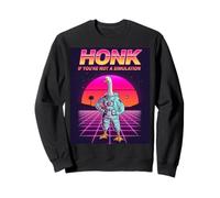 Honk If You're Not a Simulation - Funny Goose Meme Sci-FI Sweatshirt