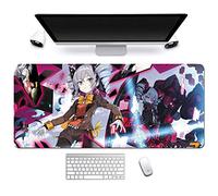 Honkai Impact 3rd. 900x400mm Tapis de Souris XXL Multifonction Gaming Mousepad XXL Grand sous Main, Anime Souris 3mm Bureau Anti-Glissant Surface Texturée pour Ordinateur, K