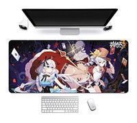 Honkai Impact 3rd. 900x400mm Tapis de Souris XXL Multifonction Gaming Mousepad XXL Grand sous Main, Anime Souris 3mm Bureau Anti-Glissant Surface Texturée pour Ordinateur, D
