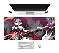 Honkai Impact 3rd. Tapis de Souris Gaming XXL, 900x400mm, Anime Mouse Pad - Surface spéciale améliore la Vitesse et la précision, 3mm Base en Caoutchouc Antidérapant Surface-pour Ordinateur et PC ,K