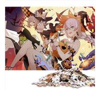 Honkai Impact Adultes 1000 pièces Puzzle Cadeaux Puzzles en Carton Jeu de Puzzle Familial Cadeaux d'anniversaire 26x38 cm