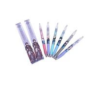 Honkai Lot de 6 stylos gel à ongles en forme d'étoile Noir 0,5 mm