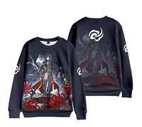 Honkai : Star Rail Blade Unisex Sweat à Capuche Hommes Pull Tops Femmes Mode Anime Yingxing Cosplay Sweatshirt à Col Crewneck Veste Outwear pour Adultes Jeunes