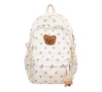 HONKERW backpack Sac à dos à motif floral mignon, cartable for étudiant, sac for ordinateur portable, idéal for les voyages quotidiens, les loisirs et la rentrée scolaire sac a dos(Big flowers)