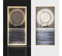 HONKERW decoration murale Wall Art Decorations Plug-in Modern LED Wall Lights Entryway Decorative Paintings Decorative Lamps For Living Room grand(Color5,50 * 100cm)