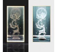HONKERW decoration murale Wall Art Decorations Plug-in Modern LED Wall Lights Entryway Decorative Paintings Decorative Lamps For Living Room grand(Color1,60 * 120cm)