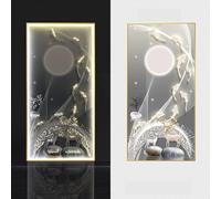 HONKERW decoration murale Wall Art Decorations Plug-in Modern LED Wall Lights Entryway Decorative Paintings Decorative Lamps For Living Room grand(Color4,60 * 120cm)
