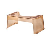 HONKERW Marche Pied Marchepied de Toilette en Plastique, Banc à Langer Confortable, Repose-Pieds antidérapant for marchepied surélevé for Salle de Bain et Cuisine Tabouret(Rot)