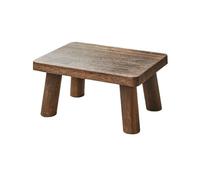 HONKERW Marche Pied Marchepied en Bois, Table Basse, Chaise Portable, Changement de Chaussures, Repose-Pieds auxiliaire for Salon et Cuisine, Multi-Usage Tabouret(Brown)