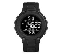 HONKERW Montres Montre de Sport numérique multifonctionnelle for Homme, Bracelet électronique, Aiguilles Lumineuses, Bracelet réglable, Durable et Confortable Montre(Svart)
