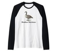 Honkus Maximus Faux nom latin drôle Honk Animal Pun Vintage Manche Raglan