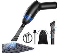 HONKYOB Mini aspirateur de clavier pour bureau, aspirateur d'ordinateur sans fil rechargeable pour nettoyer les cheveux, intérieur de voiture et machine à coudre, avec lumière LED