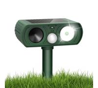 HONLONE Repulsif Chat Exterieur Ultrason, Repulsif Chat Solaire Exterieur, avec Détecteur de Mouvement, Imperméable IP54, Anti Chat Oiseaux Renards Ratons Lapins Rongeurs du Jardin, Potager et Pelouse