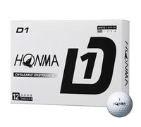 Honma New D1 2024 Lot de 12 balles de golf unisexes Blanc