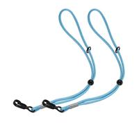HONMEET 1 paire de dragonnes pour de ski, sangles élastiques réglables pour les poignets, accessoires de ski pour les sports d'hiver et le snowboard, bleu ciel