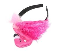 HONMEET 1 Pc bandeau flamant rose hair charms hair toppers gala joli costume de flamant rose casque deguisement adulte vetement fille cheveux flamant fille tête de flamant rose la plume