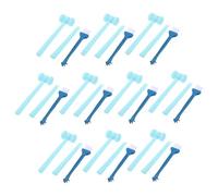 HONMEET 10 Ensembles Kit Fouille Archéologique Garçon Fille Outils Excavation Dinosaures Marteau Burin Brosse Plastique Bleu Jeu Éducatif Stem Motricité Fine Coordination Main-œil