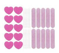 HONMEET 10 Ensembles Lot de Outils Manucure DIY avec Râpes à Ongles Blocs Polissoirs Éponge Forme Créative Tampons pour Polissage et Modelage Précis des Ongles à Domicile