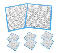 HONMEET 10 Feuilles Tableaux Numériques Mathématiques Double Face Lamination Résistant pour Enseignement Scolaire et Apprentissage