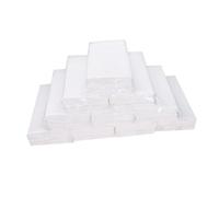 HONMEET 10 paquets Lot Serviettes Papier Blanches Par Pack Serviettes Épaisses et Absorbantes Pâte de Bois Écologique pour Cuisine Restaurant et Toilette