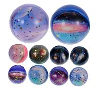 HONMEET 10 pièces Balles Rebondissantes Colorées Élastique pour Fêtes Légères et Résistantes Jouets Décoratifs pour Distributeur Automatique et Cadeaux Anniversaire