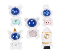 HONMEET 10 Pièces Décorations en Résine Astronautes et Fusées pour Loisirs Créatifs Diy, Accessoires Pratiques et Uniques pour Orner Coques de Téléphone