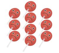 HONMEET 10 Pièces Lot de Palettes avec Couleurs Vives Double Face en Plastique de Vote Rouge et Vert Facile à Manipuler pour Activités de Groupe et Enchères en Classe