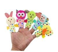 HONMEET 10 pièces Set de Marionnettes Doigts Animaux Doux pour Garçon Fille Jouets Éducatifs Fille Garçon Peluches Ludiques pour Éveil et Jeux Imagination