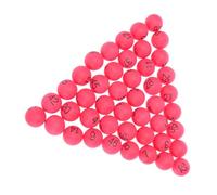 HONMEET 100 Pièces Balles de Pong Numérotées PP Rouge Jeu de Tirage Décoration Fête et Animation Party