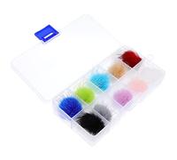 HONMEET 10pièces Boules Duveteuses Amovibles Pour Nail Art Décorations Peluche Magnétiques Pour Ongles Diy