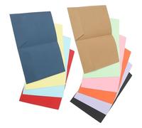 HONMEET 10pièces Dossiers Papier avec Double Pochettes pour Documents et Contrats Porte-Documents Épais pour Bureau École et Organisation Administrative