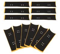 HONMEET 12 Pièces Ruban Adhésif Antidérapant Doigt, Mousse Noire | Remplacement Rapide, Compatible Plupart des Fingerboards, pour Montage DIY et Figures Stables