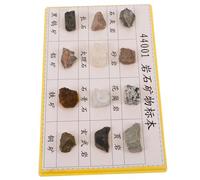 HONMEET 12 Pièces Spécimens de Roche Minérale pour Collection et Exposition Outil Pédagogique Polyvalent pour Laboratoire et Cours de Géologie