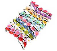 HONMEET 12pièces Couronne De Fleurs Marguerites Bandeau Floral Élégant Pour Fête Et Mariage Pour Femmes Et Filles