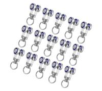 HONMEET 15 Galets pour Rails de Rideaux en Métal, Roulettes à Roulement à Billes, Accessoires de Poulie Silencieux pour Rails Coulissants, Kit 15 Pièces, Compatible Couleur Aléatoire