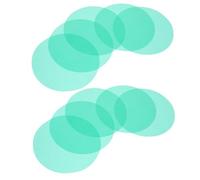 HONMEET 15 Pièces Color Film Light Correction Gels Self-Adhesive Colored Overlays for LED Tubes Spotlights Home Studio Stage Lighting Filters