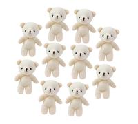 HONMEET 15 pièces Lot de Mini Pendentifs Ours Peluche Doux Décoratifs Peluches Suspendues pour Sacs Porte-clés Cadeau DIY Anniversaire et Fêtes