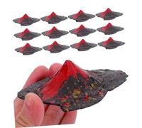 HONMEET 16 pièces Micro Paysage Mini Modèle de Montagne en Plastique Lot de Décorations pour Aquarium Maquette Géographique Portative Éducative pour Terrarium et Expérience pédagogique