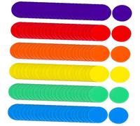 HONMEET 180 pièces Lot de Jetons Bingo Colorés Acrylique Jetons Poker Multicolores pour Jeux Apprentissage Mathématique et Loisirs