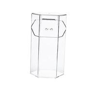 HONMEET 1ensemble Acrylic Makeup Brush Canister Practical Storage Holder for Brushes and Cosmetics Transparent Design Material for Organizing Your Vanity