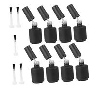 HONMEET 1ensemble Bouteilles Pour à Flacon Noir Pratique Pour Gel à Pinceaux Pour Nail Art Pour Stockage Classification Produits De