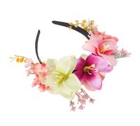 HONMEET 1pièces Bandeau Tissu Avec Fleurs Artificielles Accessoire De Mode Élégant Pour Fêtes Mariages Et Couronne De Pour Adultes