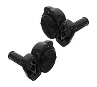 HONMEET 2 Pièces Avertisseur Sonore avec Unité Sonore Intégrée Noir en Plastique et Caoutchouc pour Guidon de Vélo Compatible Guidons Larges, pour Voyage et Balade en Extérieur