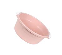 HONMEET 2 Pièces Bassine Plastique Spacieuse Pour Lavage Bassine Ronde Rose Pour Vasques Lavabos Pratiques Pour Salle De Bain Et Cuisine