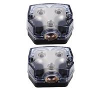 HONMEET 2 Pièces Bloc de Distribution Audio pour Voiture 1 Entrée 2 | Répartiteur pour Système Audio Véhicule, Transmission Stable, Installation Simple, Raccordement Multiappareils, Plastique