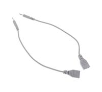 HONMEET 2 Pièces Câble de Conversion 3 Broches vers 2,0mm pour Appareil de Massage Électrique, Compatible Large, Plastique Solide, pour Cabinets de Thérapie et Bureaux